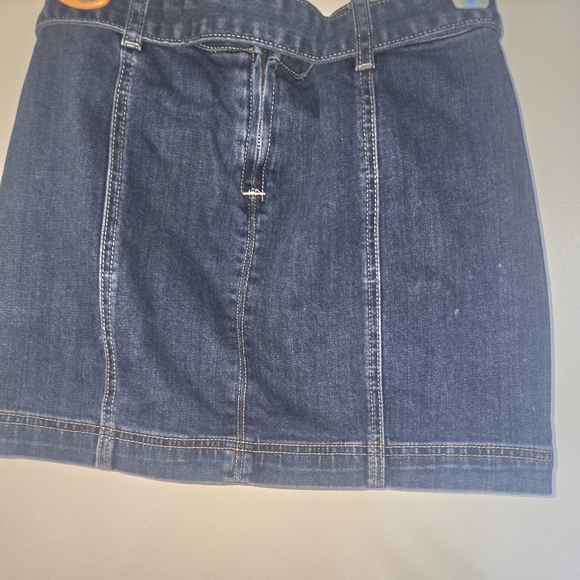 Denim Mini Skirt with Belt - Picture 2 of 4